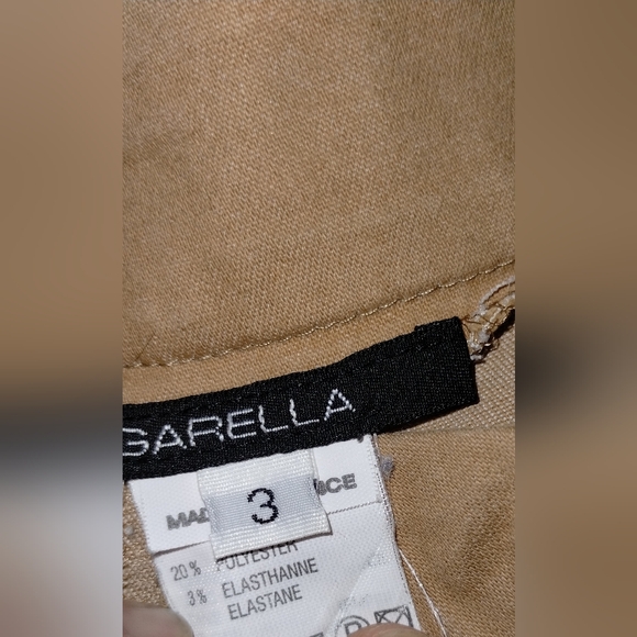 Garella tan pants with patch embellishments boot cut - Picture 3 of 7